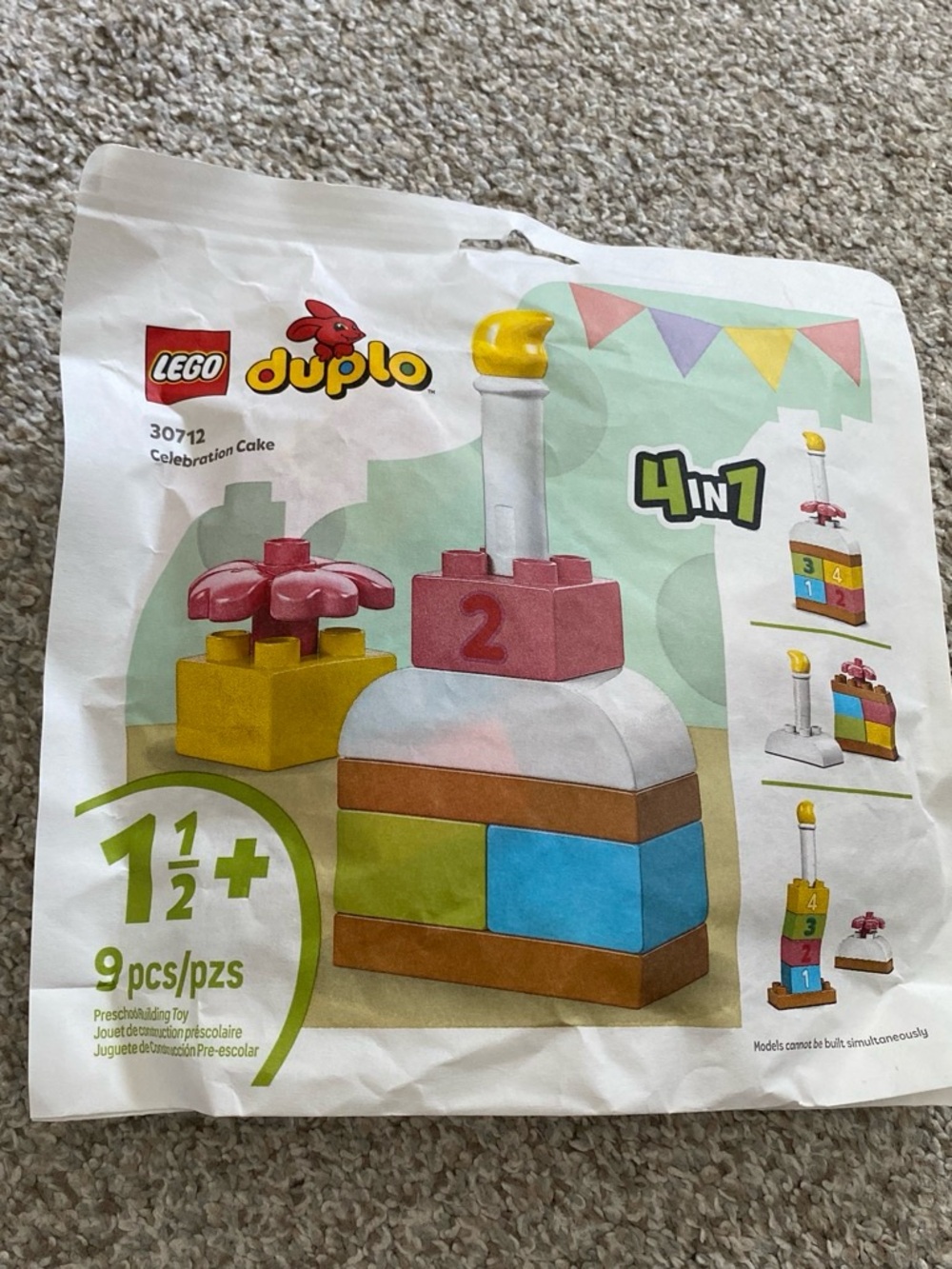 NIP LEGO DUPLO Celebration Cake 30712 Preschool 4-in-1 Polybag 9 Pcs